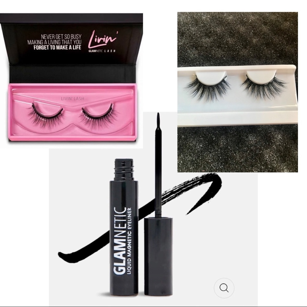 BUNDLE MAGNETIC LASHES & LINER - GLAMNETIC 🔥